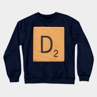 Scrabble Tile 'D' Crewneck Sweatshirt